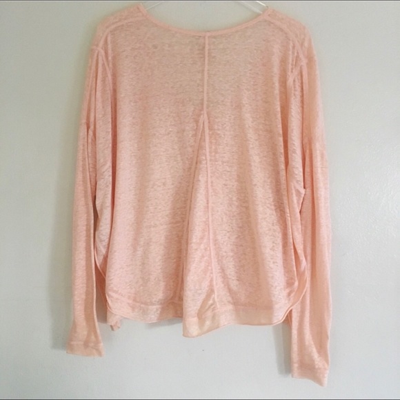 WE THE FREE Peach Oversized Tell Tale Long Sleeve - Picture 2 of 6